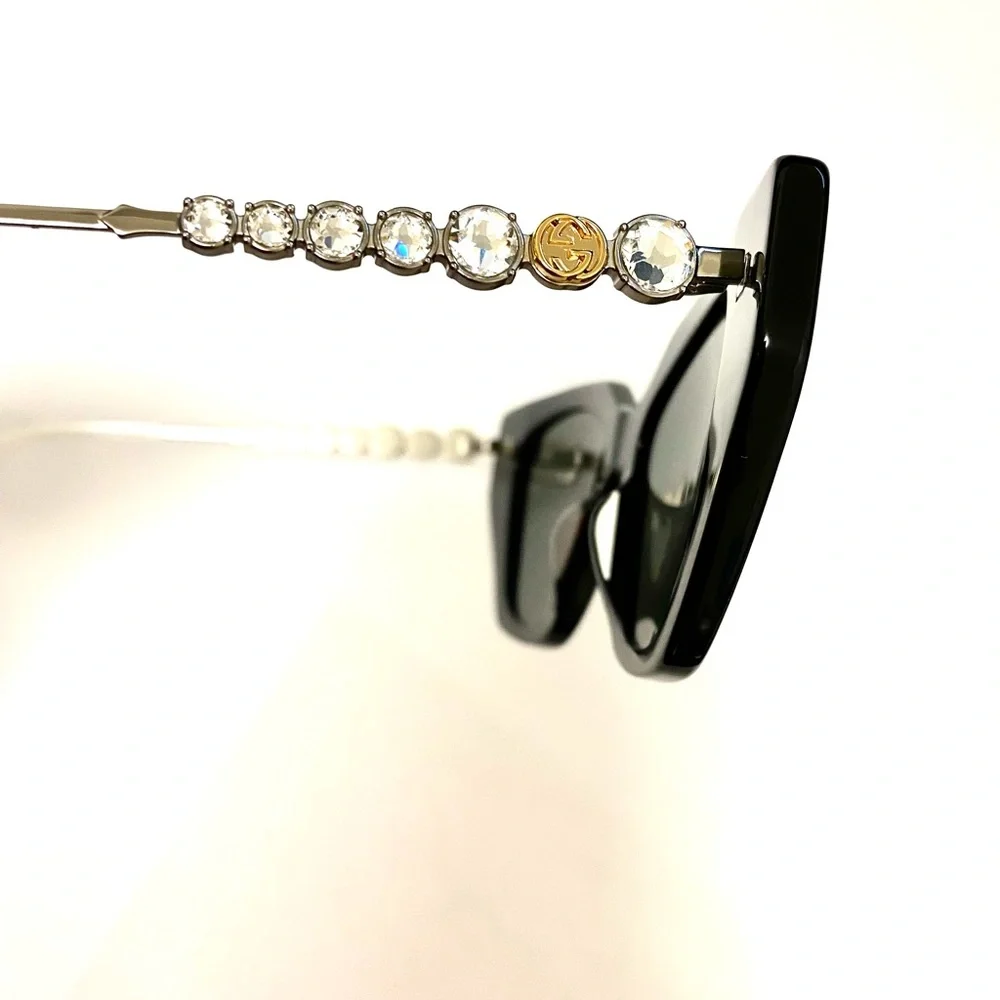 Gucci cat eye crystal sunglasses